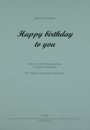 Pfrommer, H: Happy birthday to you