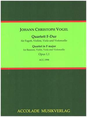 Vogel, J C: Quartett F-Dur op.1,1
