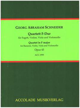 Schneider, G A: Quartett F-Dur