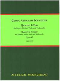 Schneider, G A: Quartett F-Dur