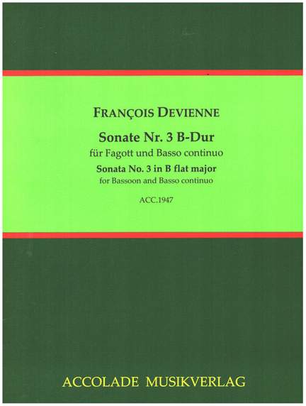 Devienne, F: Sonate B-Dur Nr.3