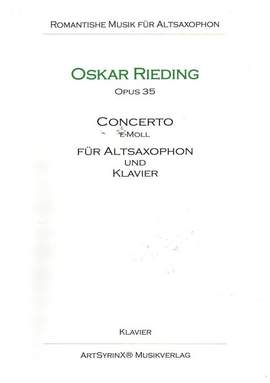 Rieding, O: Concerto e-Moll op.35