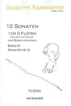 Sammartini, G: 12 Sonaten Band 3 (Nr.9-12)