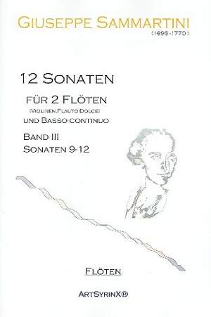 Sammartini, G: 12 Sonaten Band 3 (Nr.9-12)