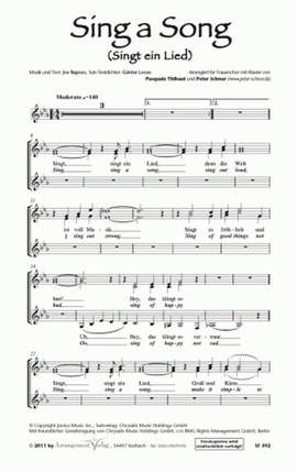 Raposo, J: Sing a Song (Singt ein Lied)