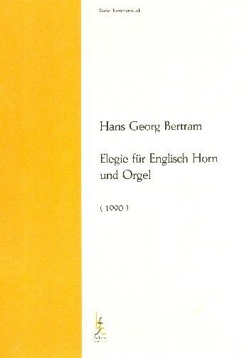 Bertram, H G: Elegie