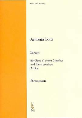 Lotti, A: Konzert für Oboe d'amore,