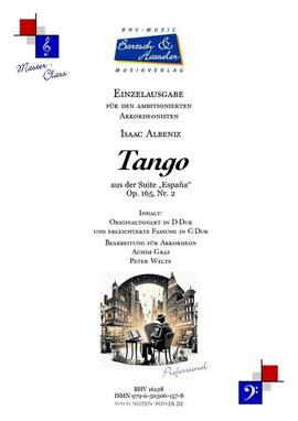 Albéniz, I: Tango aus der Suite "Espana" op. 165 Nr. 2