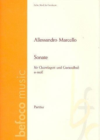 Marcello, B: Sonate e-moll