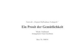 Ein Prosit der Gemütlichkeit
