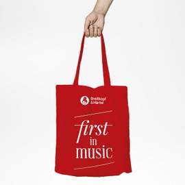 Stofftasche rot Breitkopf & Härtel first in Music