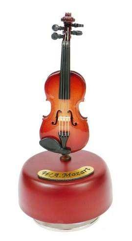 Spieluhr Violine Melodie Eine kleine Nachtmusik mit Geschenkbox 12 cm