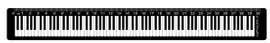 Ruler keybord 30cm black