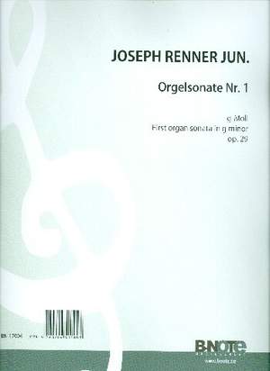 Renner, J j: Sonate g-Moll Nr.1 op.29