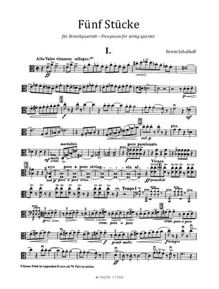Schulhoff, E: 5 (6) Stücke