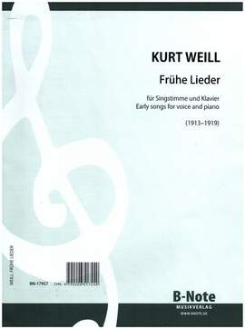 Weill, K: Frühe Lieder
