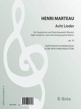 Marteau, H: 8 Lieder op.10