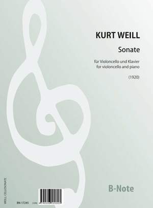 Weill, K: Sonate (1920)