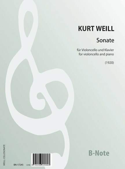 Weill, K: Sonate (1920)