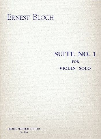 Bloch, E: Suite no.1