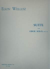 Wellesz, E: Suite op.76 for oboe solo