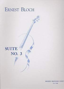 Bloch, E: Suite Nr.3