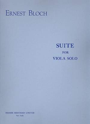 Bloch, E: Suite