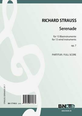 Strauss, R: Serenade op.7