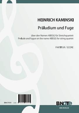 Kaminski, H: Präludium und Fuge über den Namen ABEGG