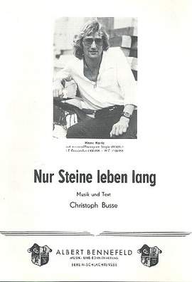 Busse, C: Nur Steine leben lang: