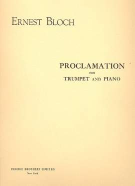 Bloch, E: Proclamation