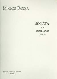 Rózsa, M: Sonate op.43