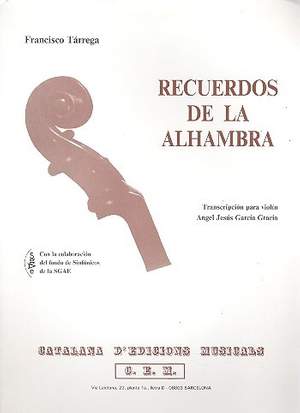 Tárrega, F: Recuerdos de la Alhambra