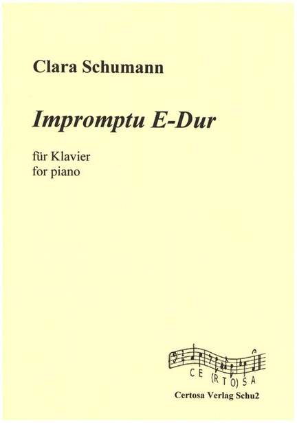 Schumann, C: Impromptu E-Dur