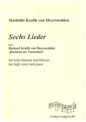 Kralik, M: 6 Lieder aus 'Büchlein der Unweisheit'