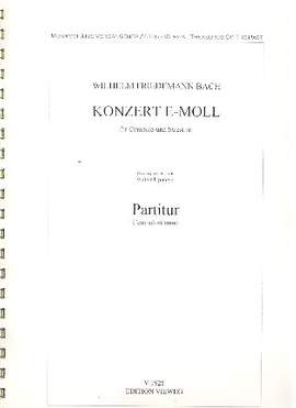 Bach, W F: Konzert e-Moll
