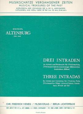 Altenburg, M: 3 Intraden zu Advent und Weihnacht
