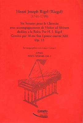 Rigel, H: 6 Sonates op.13 pour clavecin