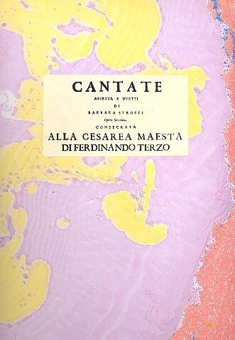 Strozzi, B: Cantate, ariette e duetti op.2