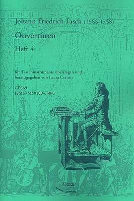 Fasch, J F: Ouvertüren Band 4