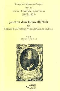 Capricornus, S F: Jauchzet dem Herren alle Welt für Sopran,