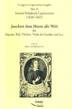 Capricornus, S F: Jauchzet dem Herren alle Welt für Sopran,