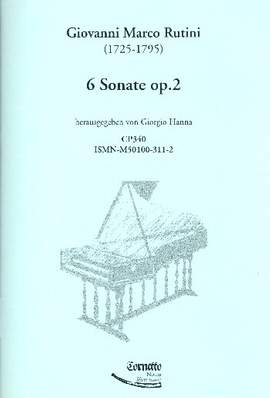Rutini, G M: 6 Sonaten op.2 for Harpsichord
