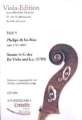 de los Rios, P: Sonate G-Dur für Viola und bc