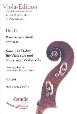 Bruni, A B: Sonate D-Dur für Viola solo und
