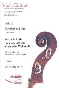 Bruni, A B: Sonate D-Dur für Viola solo und