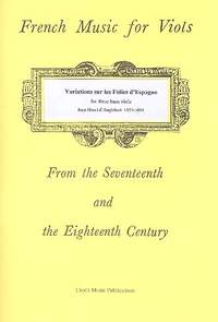 D'Anglebert, J: Variations sur les Folies d'Espagne