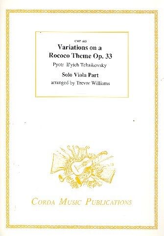 Tchaikovsky, P I: Variations on a Rococo Theme op.33