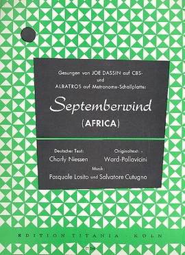 Cutugno, S: Septemberwind ( Africa ):
