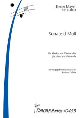Mayer, E: Sonate d-Moll